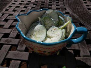 The Best Creamy Cucumber Salad Recipe